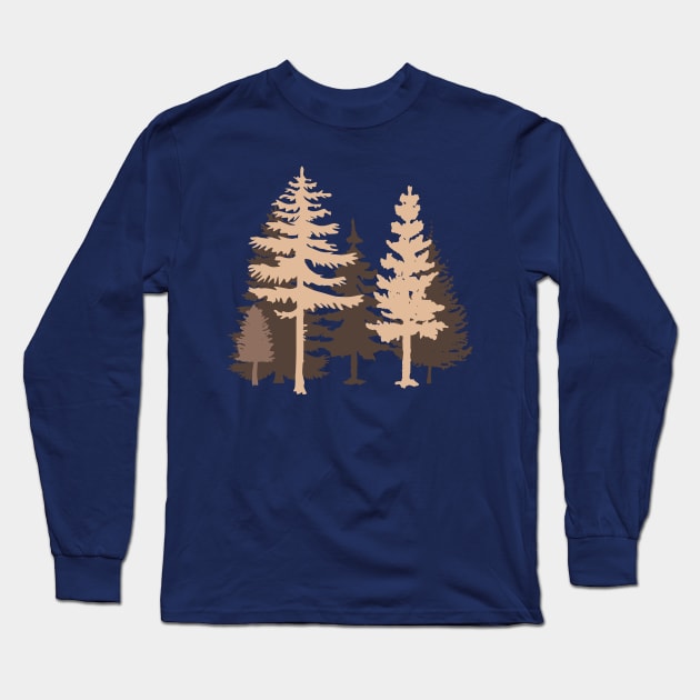 Vintage Forest Long Sleeve T-Shirt by PallKris